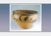 勾叶纹彩陶盆的图片，尺寸，器形特征