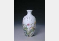 清乾隆珐琅彩花卉纹瓶的图片，特点，年代，鉴赏，馆藏