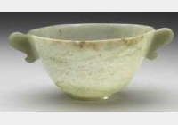 清青玉双耳碗（中亚至东欧双柄碗）的图片，特点，价格，鉴赏
