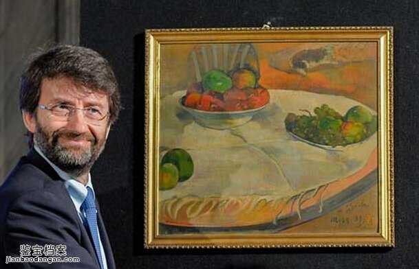 法国画家高更的静物画“桌上的水果”，价值1000万-3000万欧元