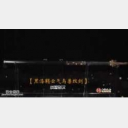 20151226收藏马未都视频和笔记:西汉时期黑漆鞘云气鸟兽纹剑,漆器