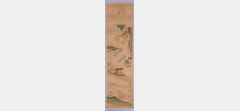清乾隆刺绣赤壁夜游图轴档案
